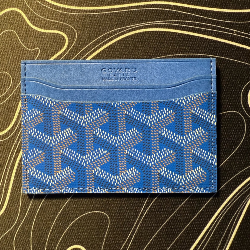 Goyard Blue Card Holder